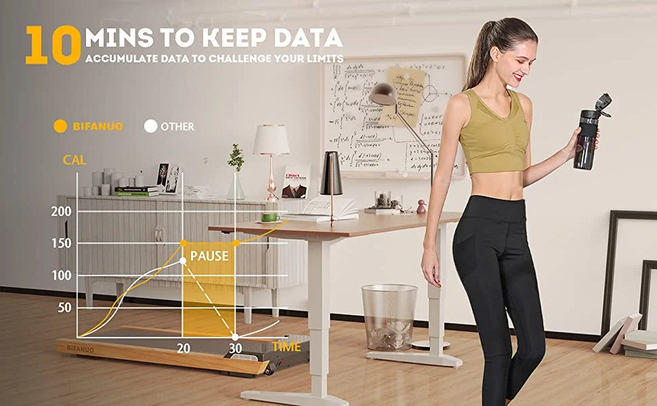 Walking Pad - under Desk Treadmill, Treadmill for Indoor/Outdoor, Quiet and Stable Pad with Remote Control LED Display- Ideal for Fitness Enthusiasts,Pitch Black