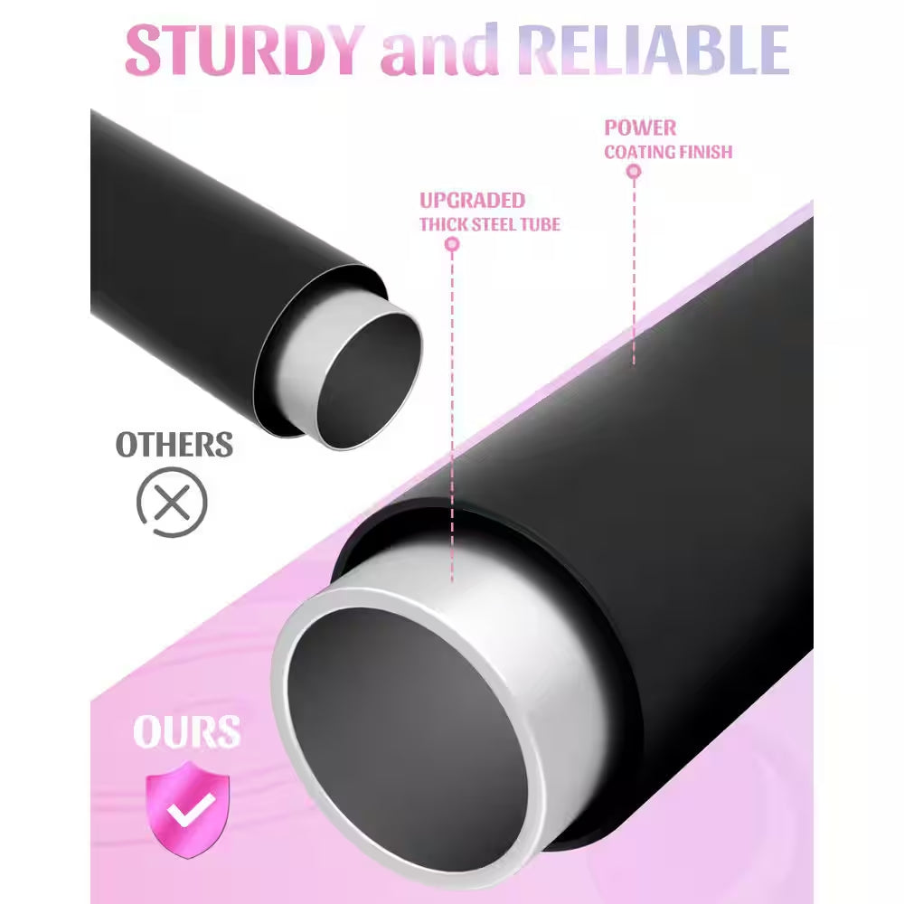 220 Lbs. Yoga Mat Storage Racks Gym Sports Equipment Storage Organizer with Black Finish