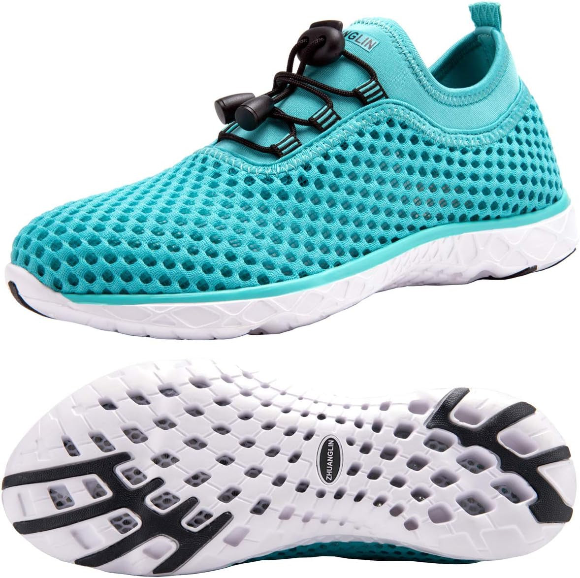 Women'S Quick Drying Aqua Water Shoes,3-Second Drainage & All-Terrain for Swimming,Hiking,Yoga
