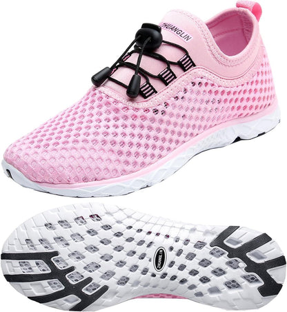 Women'S Quick Drying Aqua Water Shoes,3-Second Drainage & All-Terrain for Swimming,Hiking,Yoga