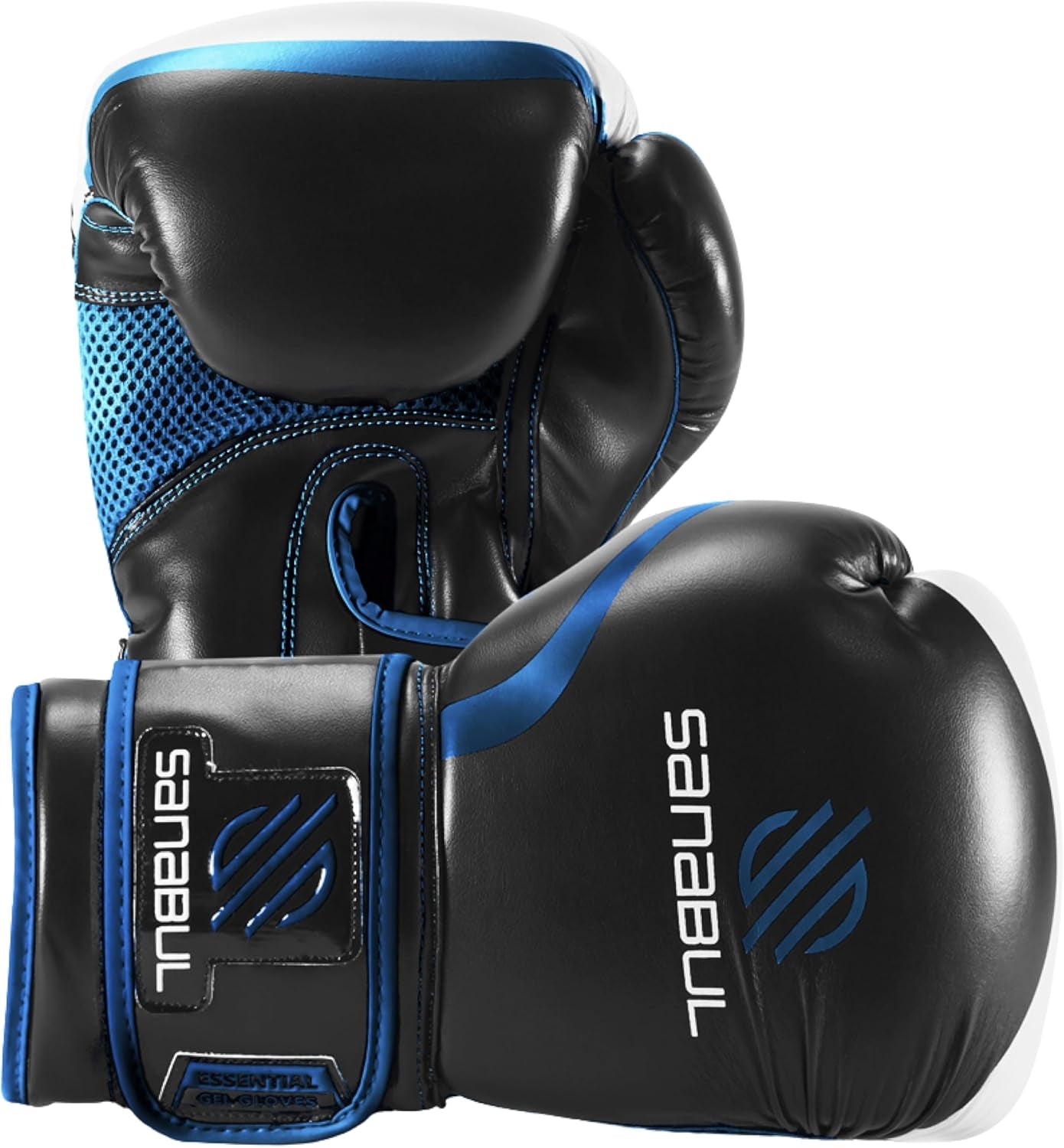 Essential Gel Boxing Gloves for Men & Women, Kickboxing MMA, Muay Thai Gloves and Heavy Bag Training Punching & Sparring