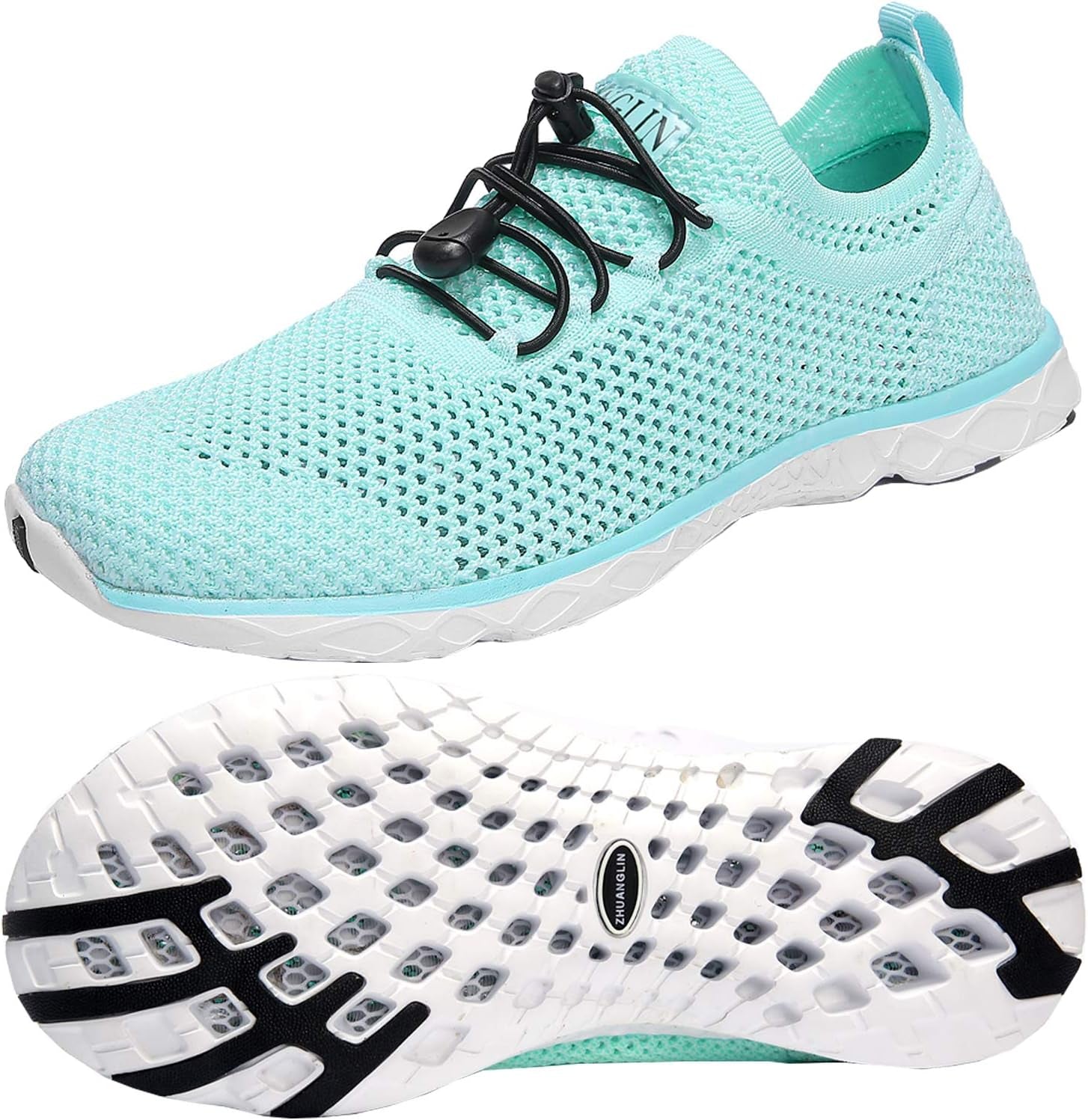 Women'S Quick Drying Aqua Water Shoes,3-Second Drainage & All-Terrain for Swimming,Hiking,Yoga